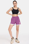 Rosaline Easy Movement Shorts - Wild Aster — thumbnail 4